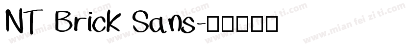 NT Brick Sans字体转换